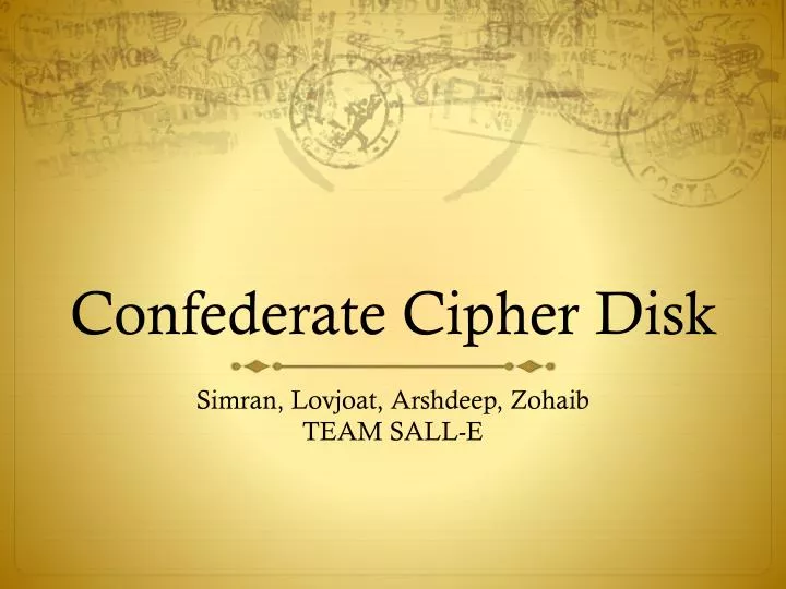 confederate cipher disk