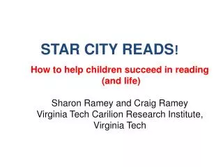 STAR CITY READS !