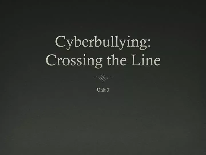 cyberbullying crossing the line