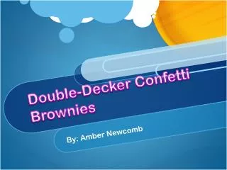 Double-Decker Confetti Brownies