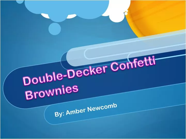 double decker confetti brownies
