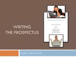 Writing the Prospectus