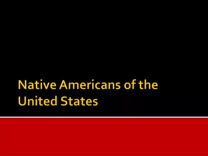 native americans of the united states