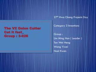 The V2 Onion Cutter Cut it fast_ Group : 3-026