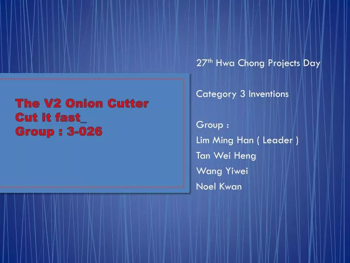 the v2 onion cutter cut it fast group 3 026