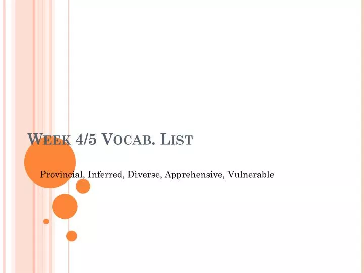 week 4 5 vocab list