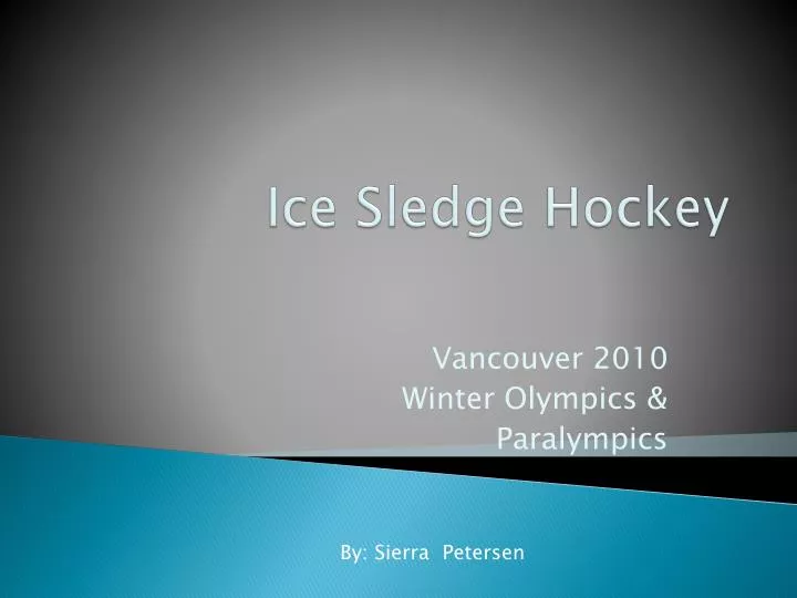 ice sledge hockey
