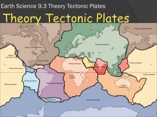 Earth Science 9.3 Theory Tectonic Plates