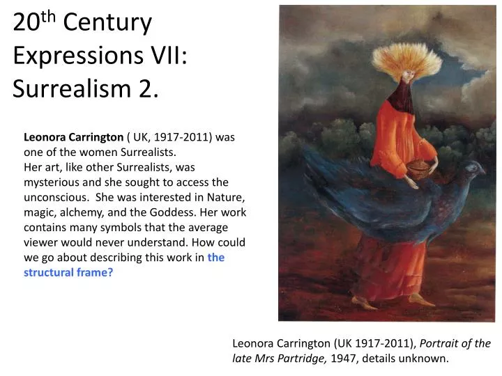 20 th century expressions vii surrealism 2