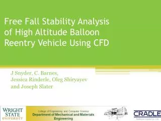 Free Fall Stability Analysis of High Altitude Balloon Reentry Vehicle Using CFD