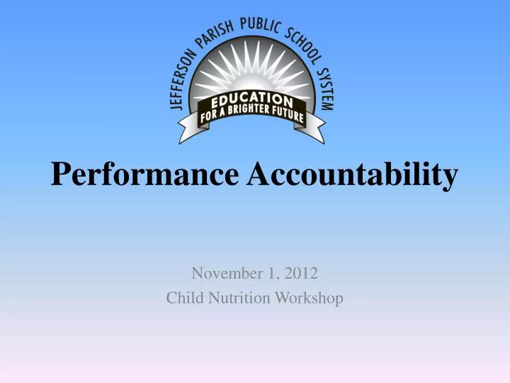 performance accountability