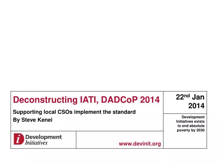 deconstructing iati dadcop 2014