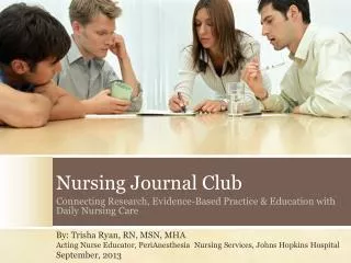 Nursing Journal Club