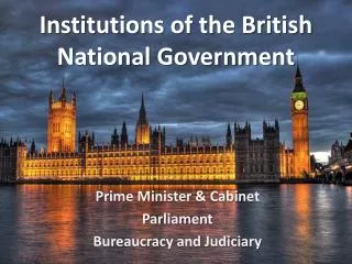 Institutions of the British National Government
