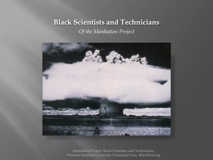 black scientists and technicians