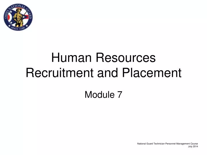 human resources recruitment and placement