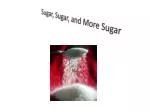 Sugar, Sugar, and More Sugar