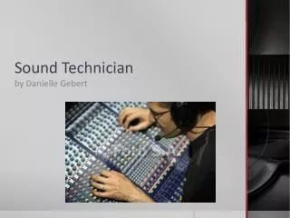 Sound Technician