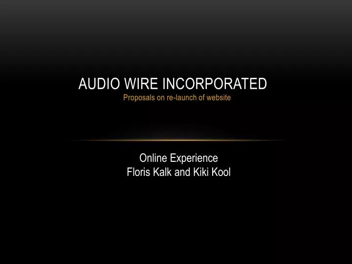 audio wire incorporated