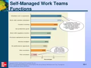 Self-Managed Work Teams Functions