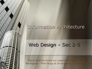 Information Architecture