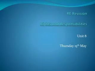 RE Revision Rights and Responsibilities