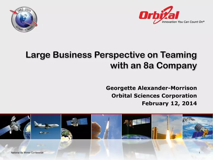 large business perspective on teaming with an 8a company