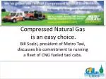 Compressed Natural Gas is an easy choice.