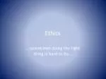 Ethics - slide 1