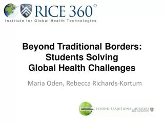 Beyond Traditional Borders: Students Solving Global Health Challenges