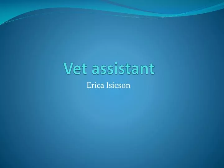 vet assistant