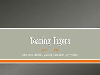 Tearing Tigers