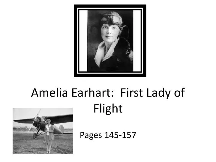 amelia earhart first lady of flight