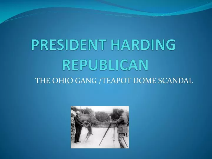 president harding republican