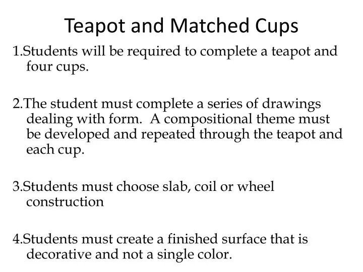 teapot and matched cups