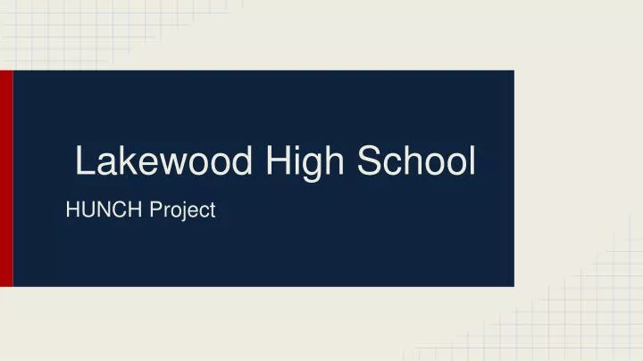 lakewood high school