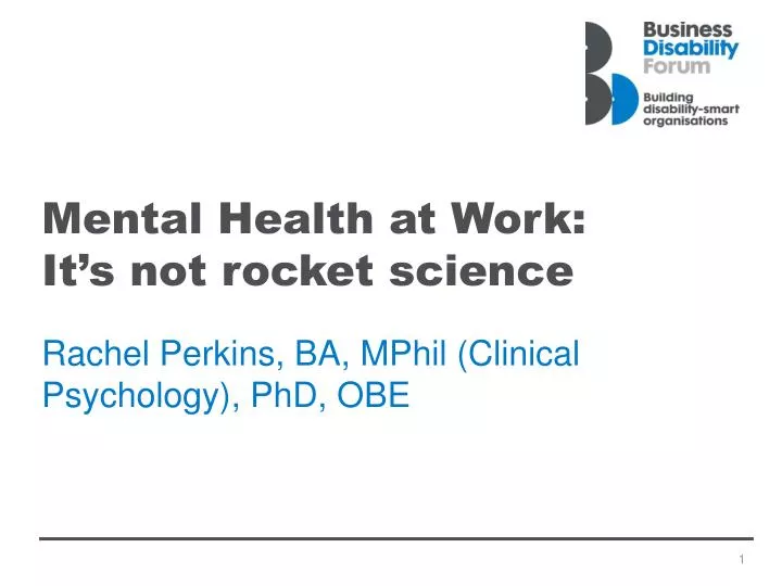 mental health at work it s not rocket science