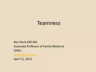 Teamness