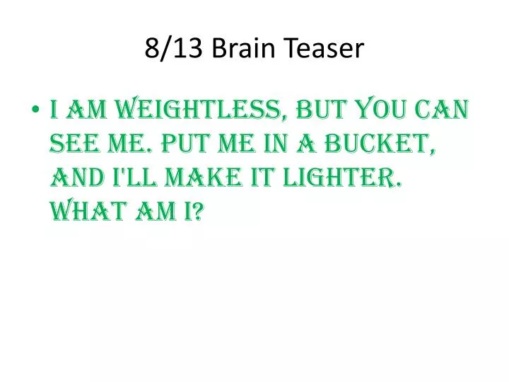 8 13 brain teaser