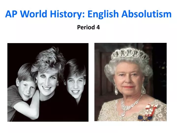 ap world history english absolutism