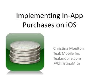 Implementing In-App Purchases on iOS