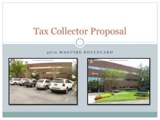 Tax Collector Proposal
