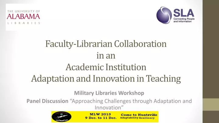 faculty librarian collaboration in an academic institution adaptation and innovation in teaching