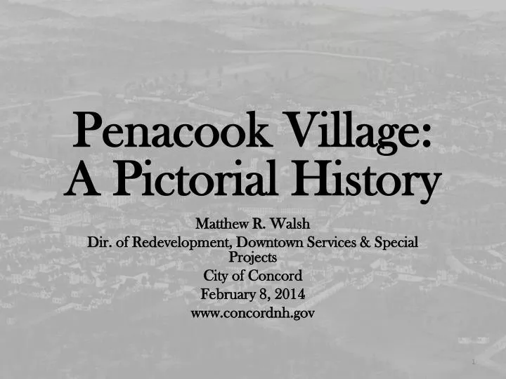 penacook village a pictorial history