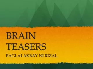 brain teasers
