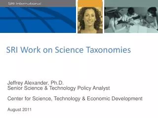 SRI Work on Science Taxonomies