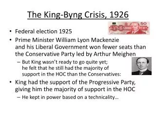 The King-Byng Crisis, 1926