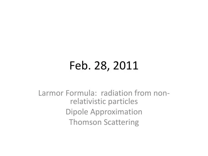 feb 28 2011