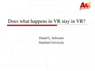 Does what happens in VR stay in VR?