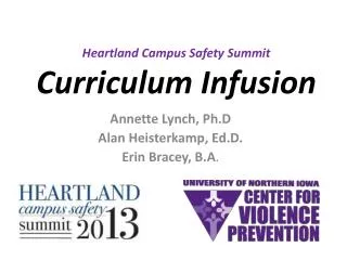 Heartland Campus Safety Summit Curriculum Infusion